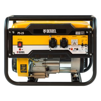 Генератор бензиновый Denzel PS-25, 2,5 кВт, 230В, 15л, ручной стартер